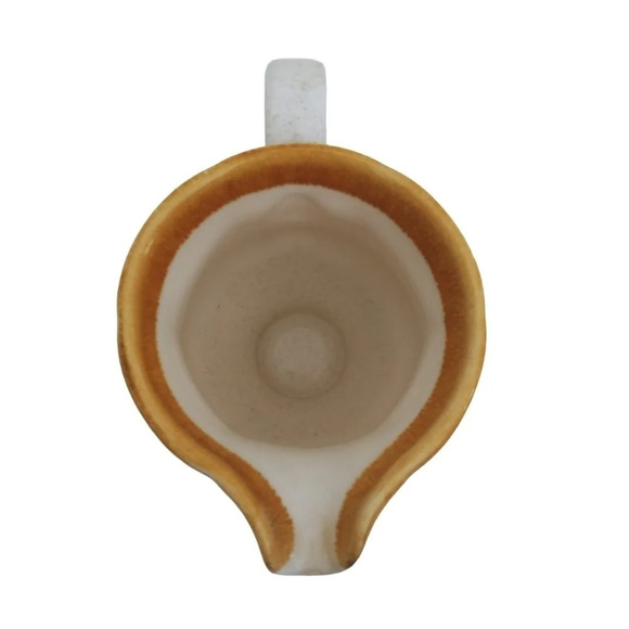 Vintage Mikasa EC400 Speckled  Stoneware Creamer Tan/Cream - Picture 5 of 7